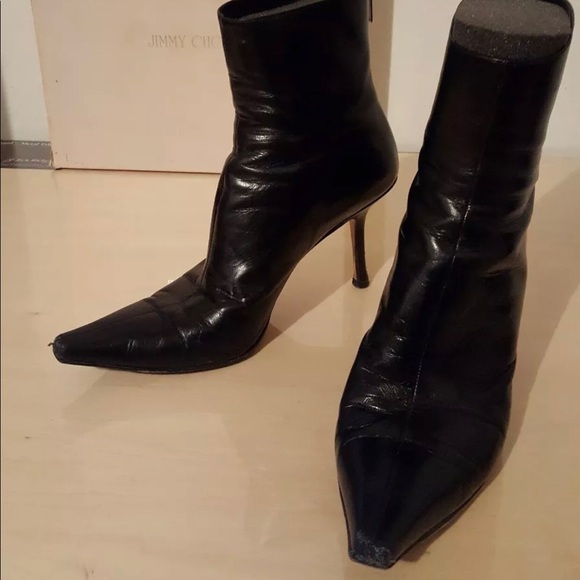 JIMMY CHOO size 40 black boots - Picture 2 of 9